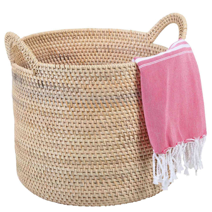 Rottinkinen kori Elie Natural kahvalla