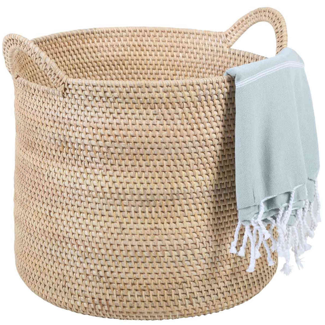 Rottinkinen kori Elie Natural kahvalla