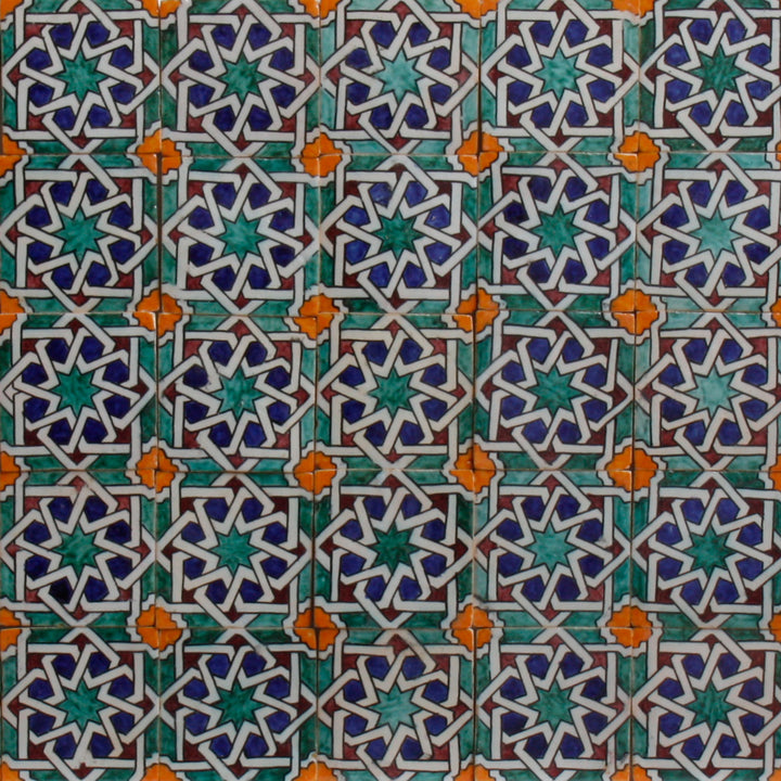 Käsinmaalattu laatta - maurilainen Marrakech-tyyli
