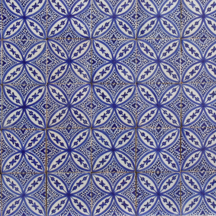 Käsinmaalattu laatta - välimerellinen azulejo-sisustus
