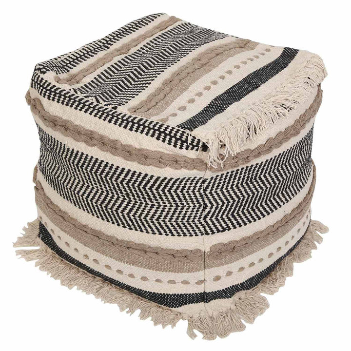 Boho kuutioistuinpouf Kara