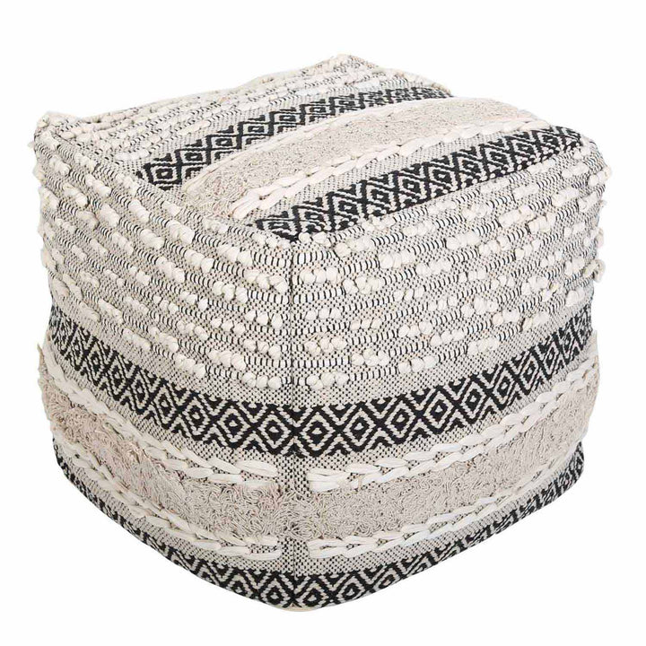 Boho kuutioistuinpouf Mara