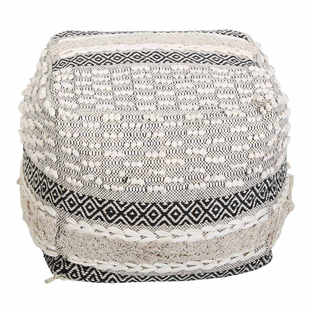 Boho kuutioistuinpouf Mara