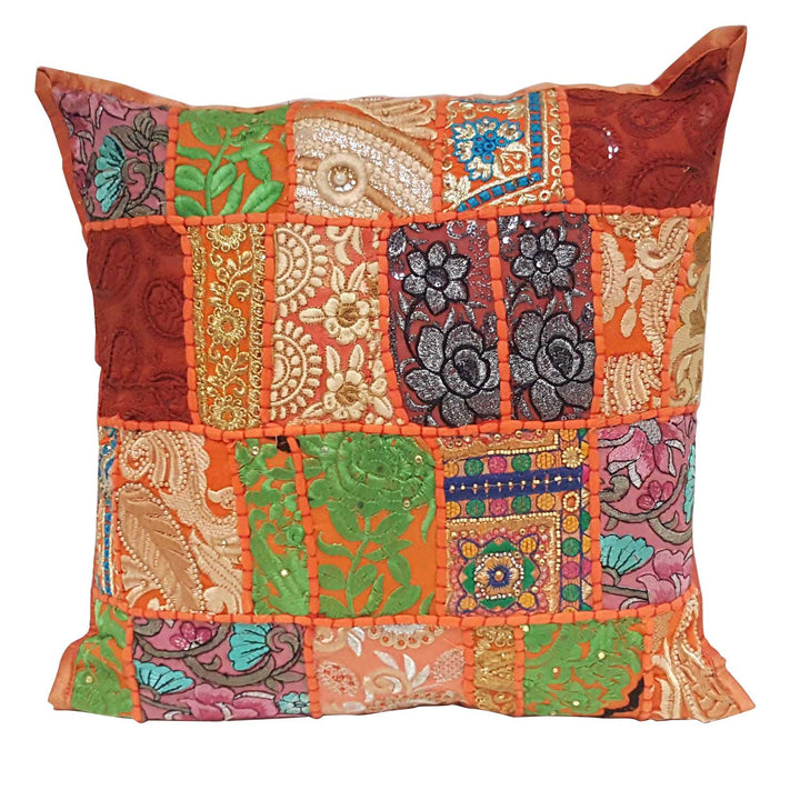 Intialainen patchwork-tyyny maaliskuu
