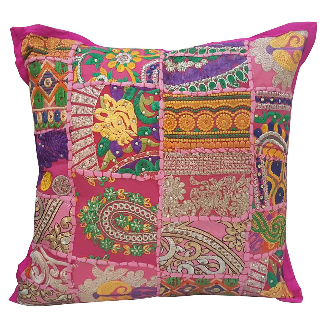 Intialainen patchwork-tyyny maaliskuu