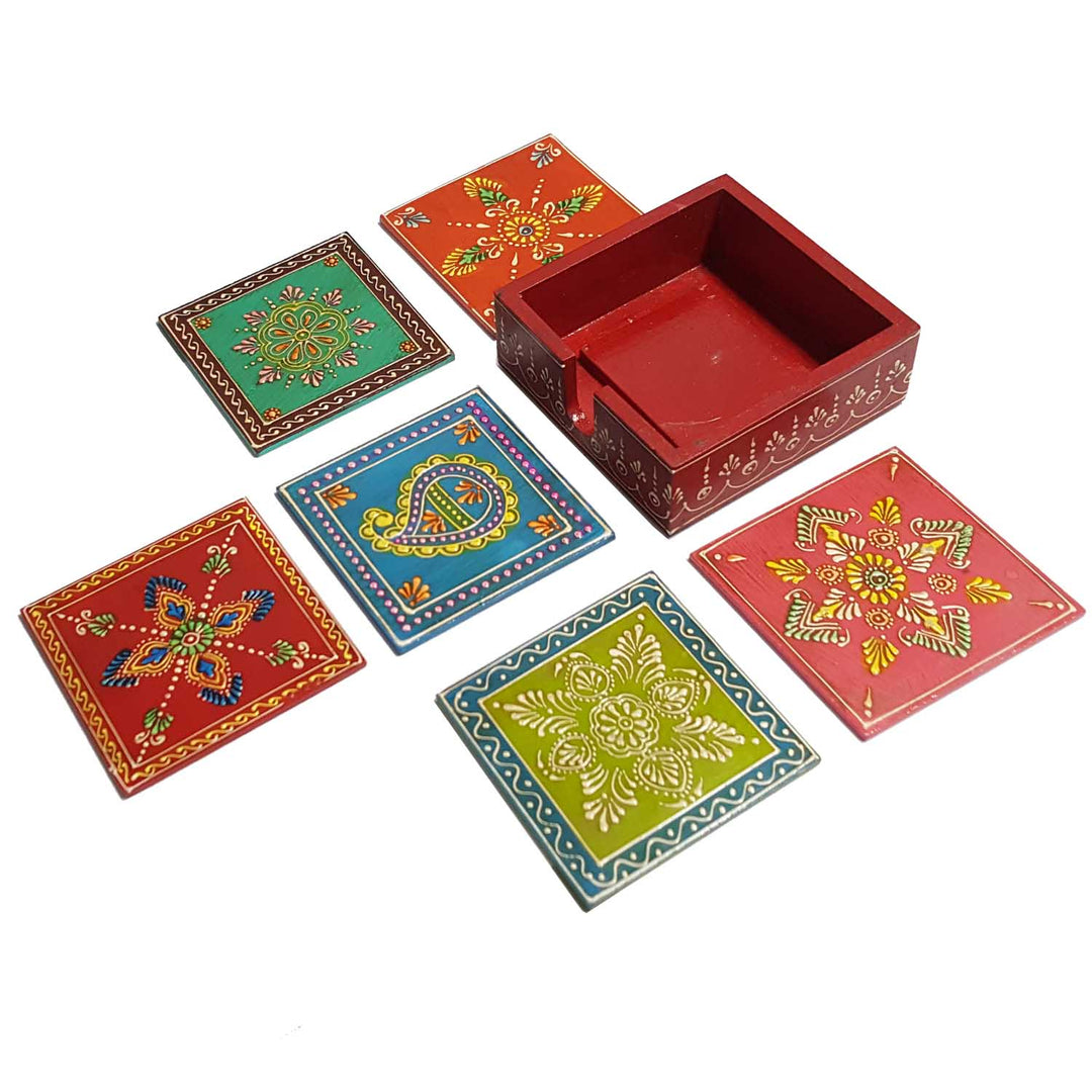Intialainen Coaster Set Janani