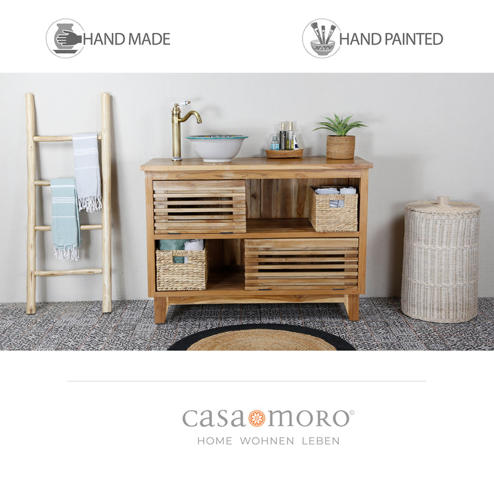 Pesuallas työtasolle