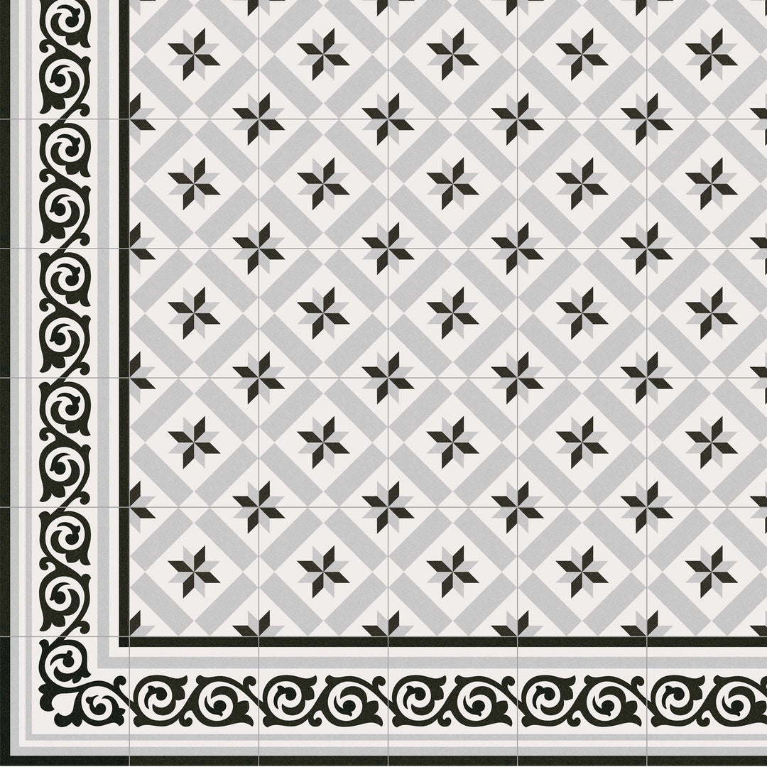 Marokon laatta 20x20 cm sementtilaatan ulkoasussa