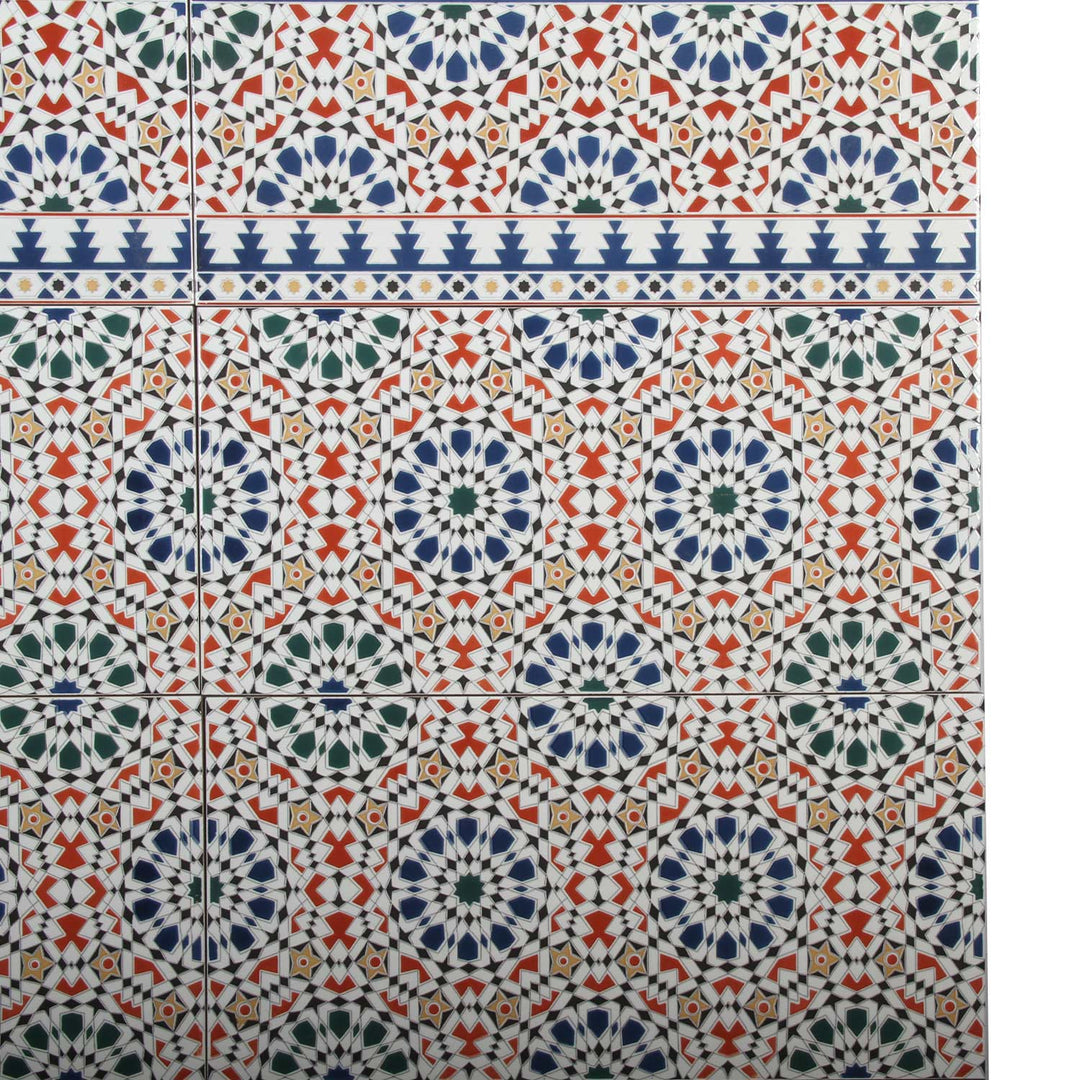 Marokon seinälaatat 50x25 cm – mosaiikki