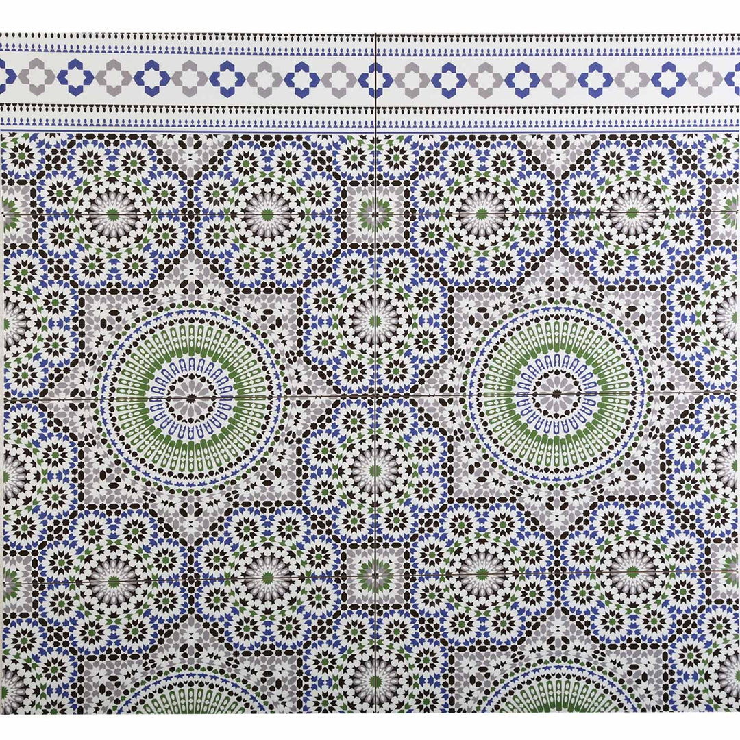 Marokon seinälaatat 50x25 cm – mosaiikkikuvio