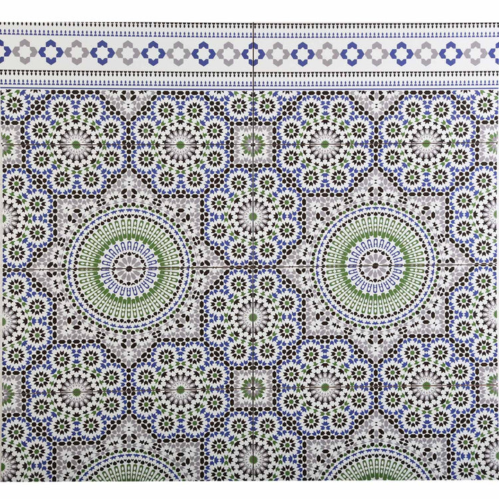 Marokon seinälaatat 50x25 cm – mosaiikkikuvio