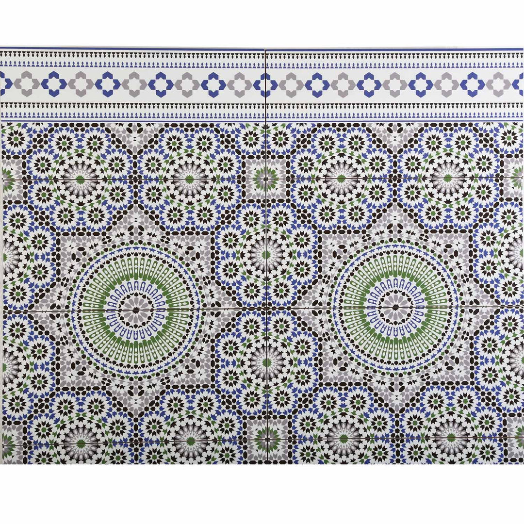 Marokon seinälaatat 50x25 cm – mosaiikkikuvio