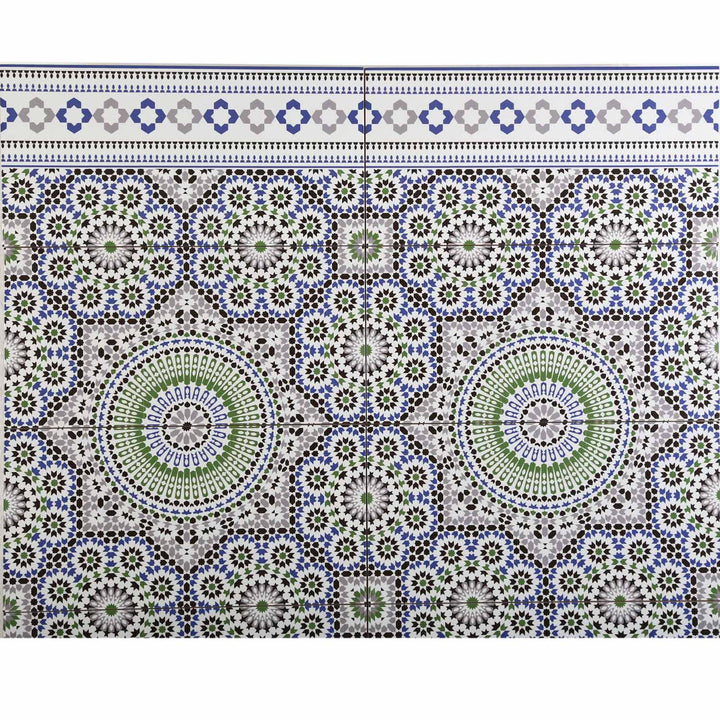 Marokon seinälaatat 50x25 cm – mosaiikkikuvio
