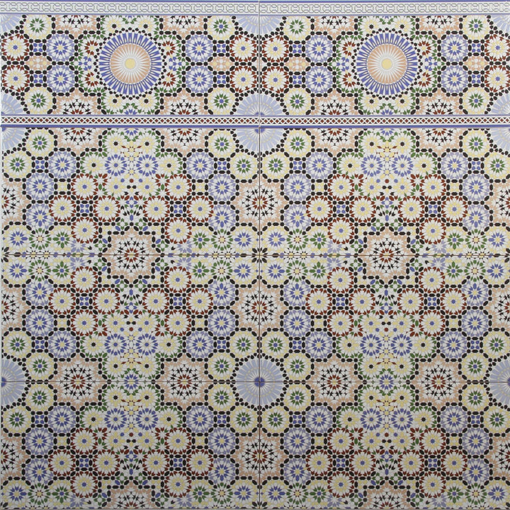 Marokon seinälaatat 50x25 cm – mosaiikkikuvio
