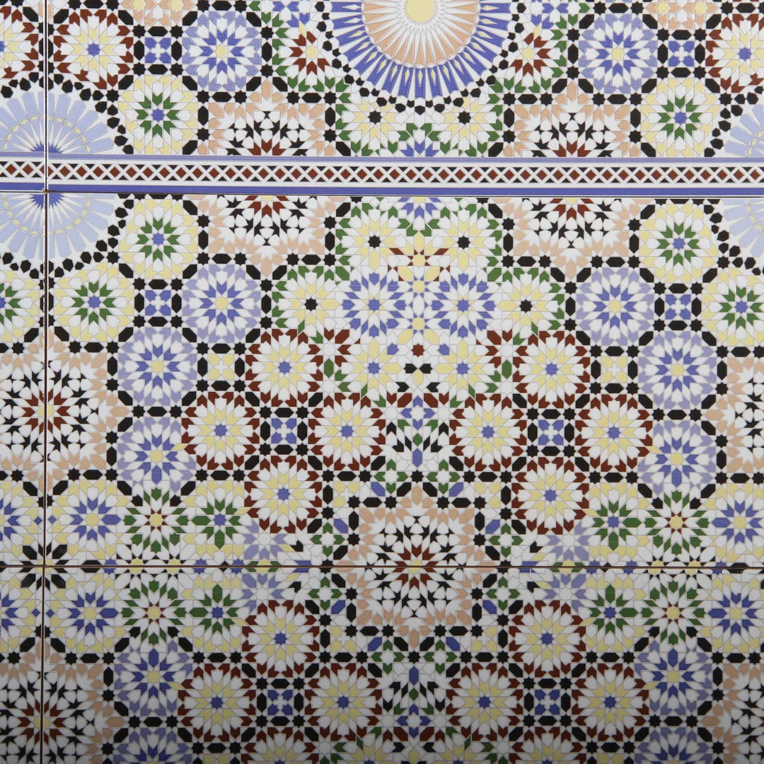 Marokon seinälaatat 50x25 cm – mosaiikkikuvio