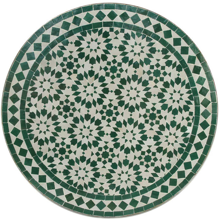 Mosaic bistropöytä pyöreä 70 cm Ankabut valkoinen