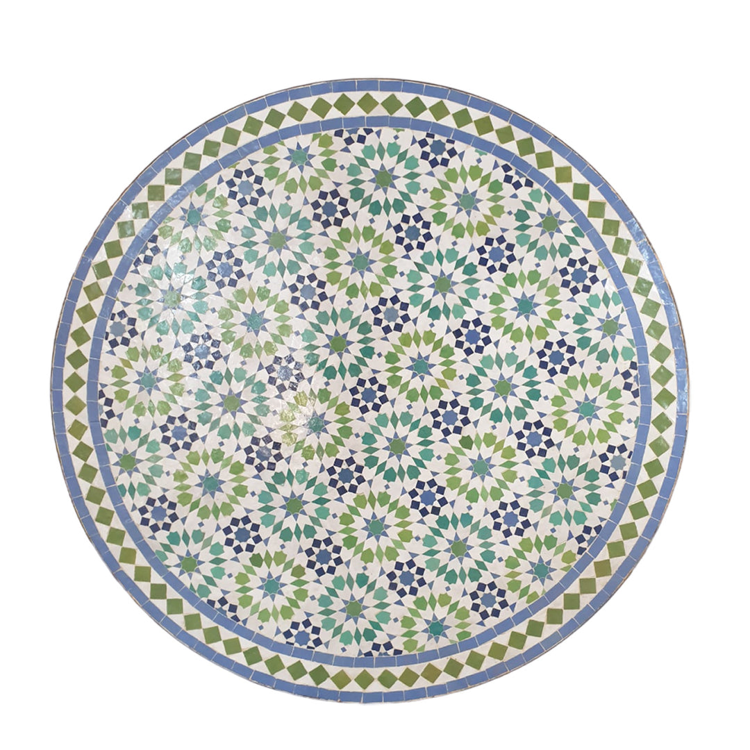 Mosaiikkipöytä D100 Ankabut Blue Green