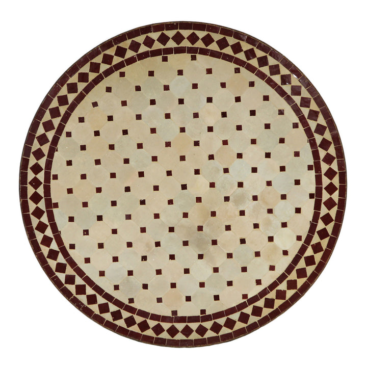 Mosaiikkipöytä D90 Bordeaux/timantti