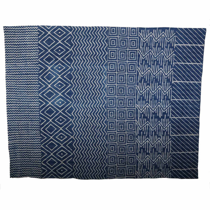Ethno päiväpeite Kantha sininen