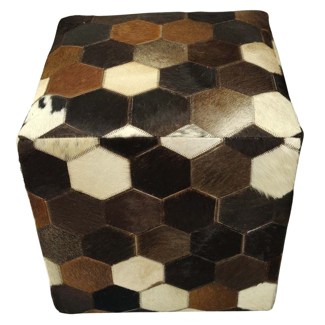 Patchwork nahkainen istuintyyny Vanita