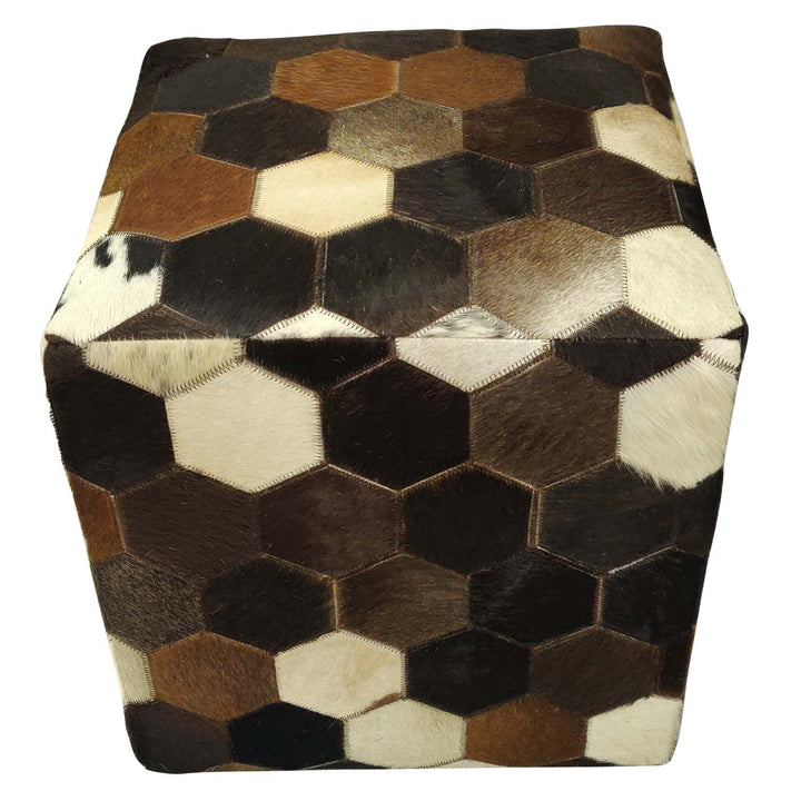 Patchwork nahkainen istuintyyny Vanita