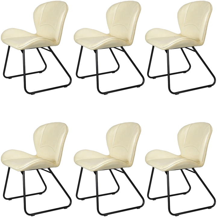 Beige nahkainen tuoli