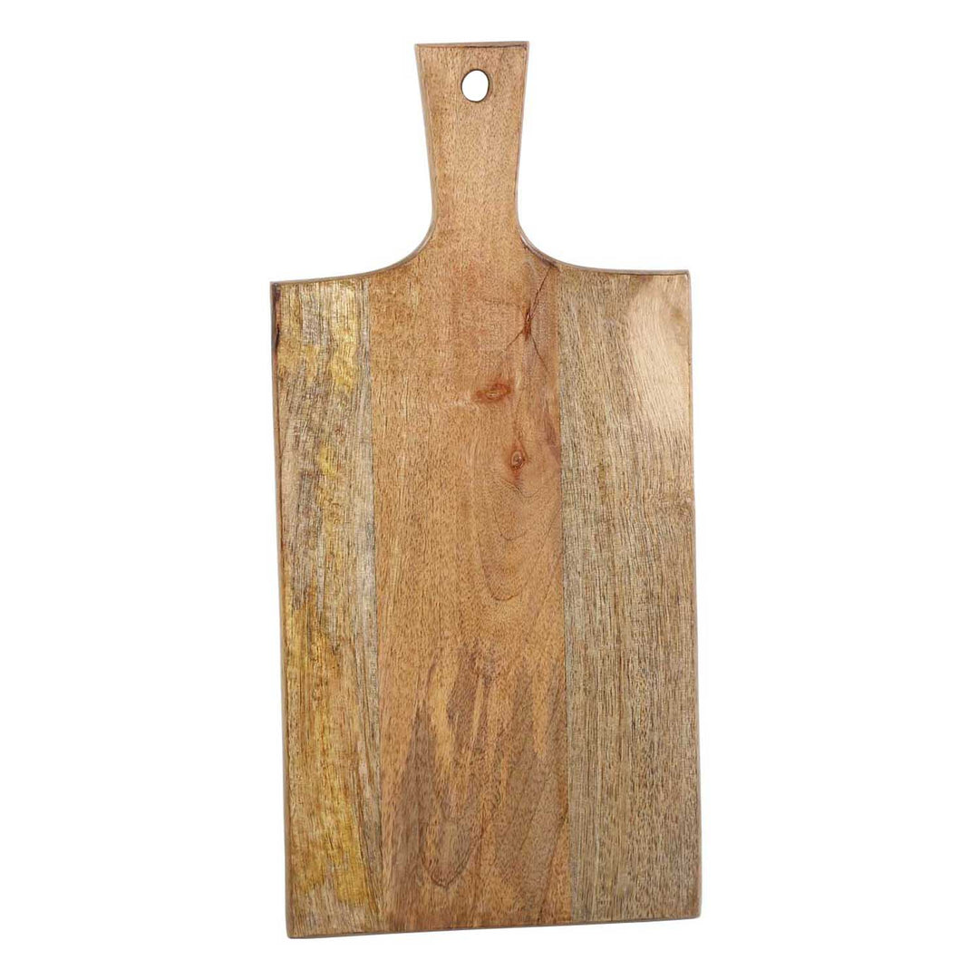 Puinen tarjoilulauta 40 cm pitkä kahvalla