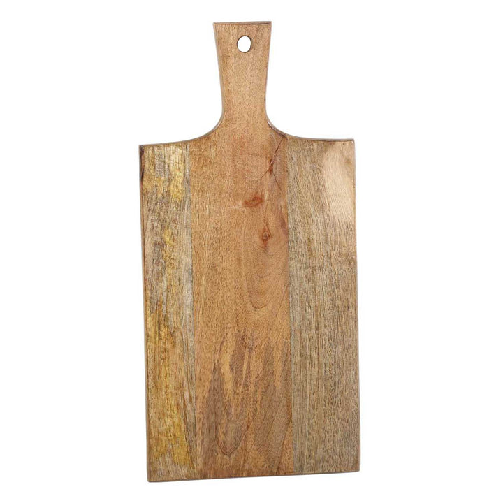 Puinen tarjoilulauta 40 cm pitkä kahvalla