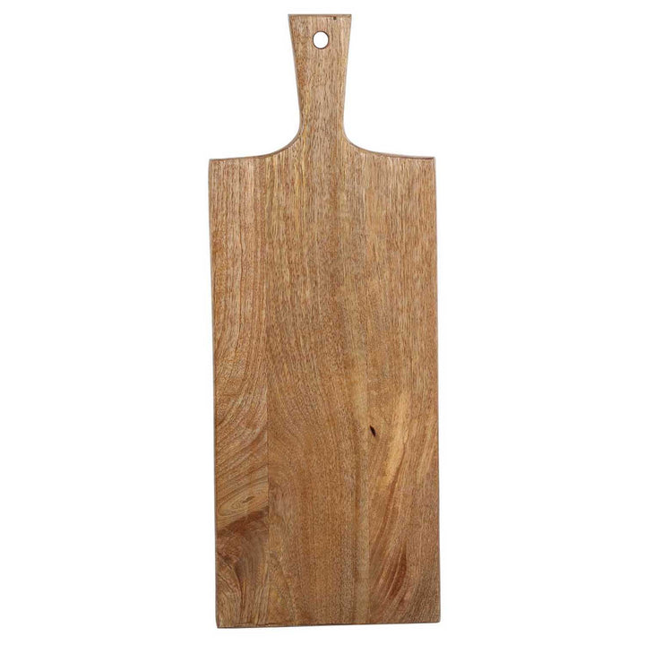 Puinen tarjoilulauta 65 cm pitkä kahvalla