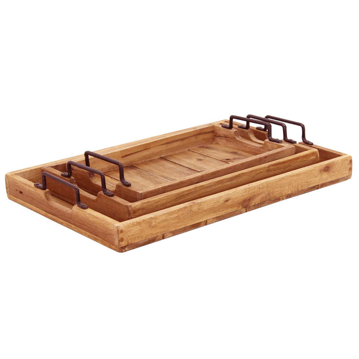 Gloria teak tarjotinsarja 3 kpl