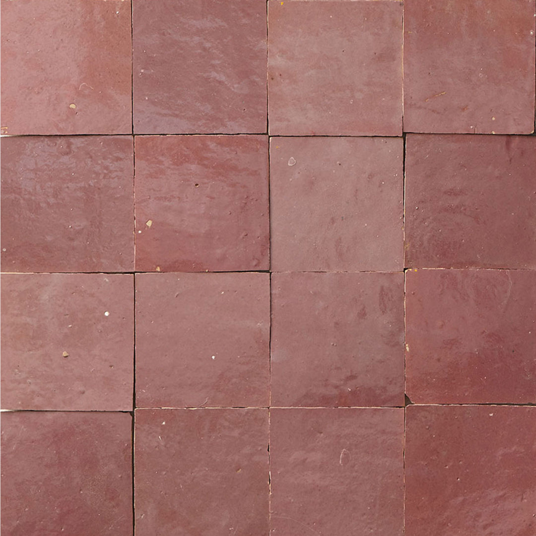 Zellige laatta pinkki 10×10 cm – Marokon seinälaatta