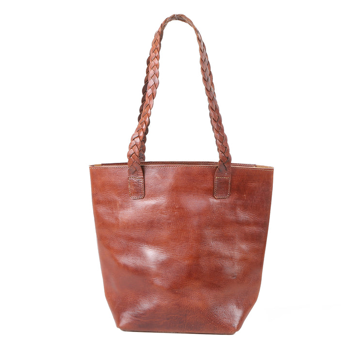 Naisten nahkalaukku Delia ruskea