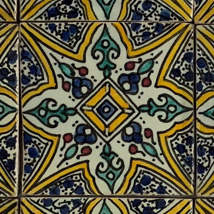 Käsinmaalattu laatta - Marrakech-tyyli