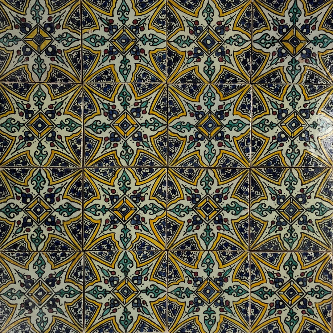 Käsinmaalattu laatta - Marrakech-tyyli