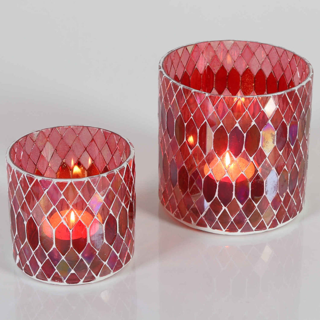 Marokon mosaiikkilyhty Rayan Red