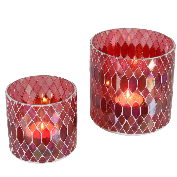 Marokon mosaiikkilyhty Rayan Red
