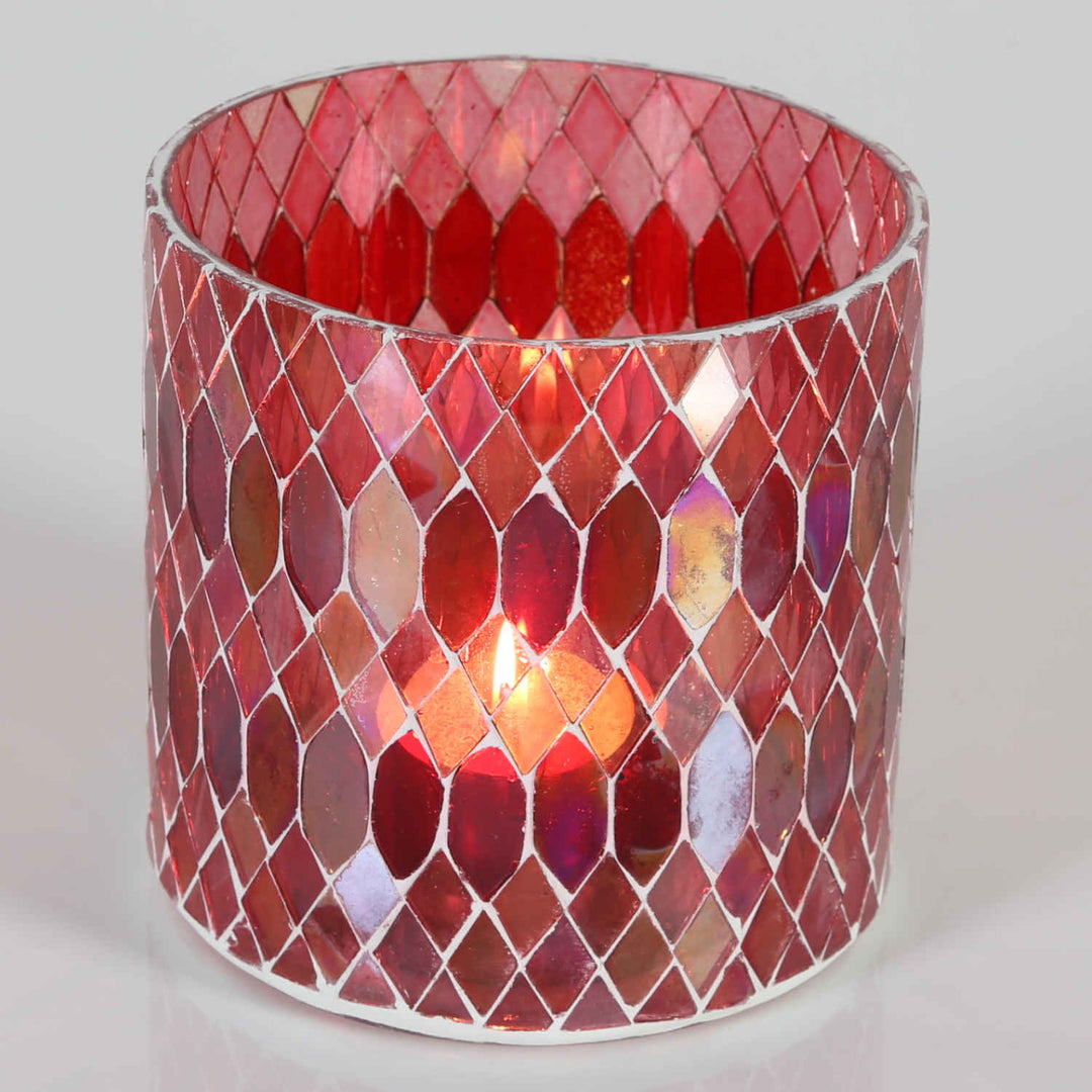 Marokon mosaiikkilyhty Rayan Red