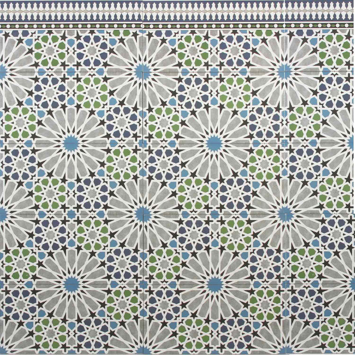 Marokon seinälaatat 50x25 cm – tähtimosaiikki