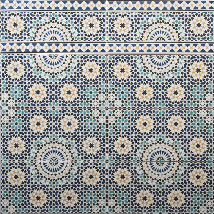 Marokon seinälaatat 50x25 cm – mosaiikkikuvio