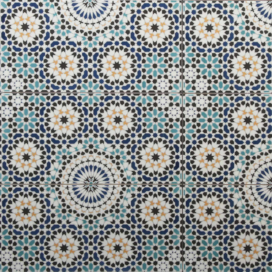 Marokon seinälaatat 50x25 cm – mosaiikkikuvio