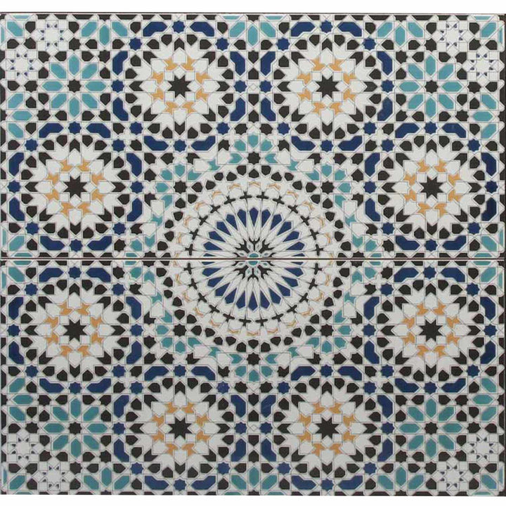 Marokon seinälaatat 50x25 cm – mosaiikkikuvio