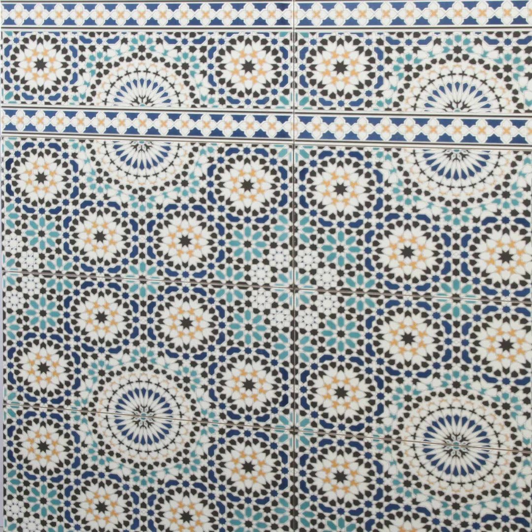 Marokon seinälaatat 50x25 cm – mosaiikkikuvio