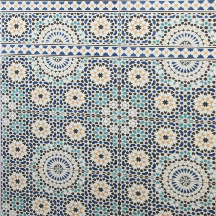 Marokon seinälaatat 50x25 cm – mosaiikkikuvio