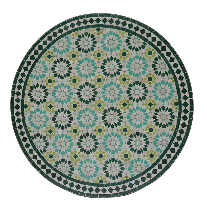 Mosaiikkipöytä D120 Ankabut turkoosi