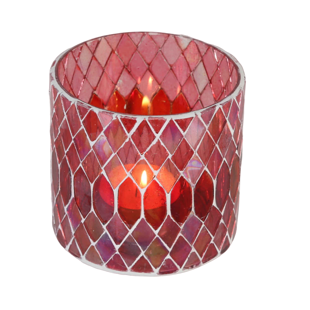 Marokon mosaiikkilyhty Rayan Red