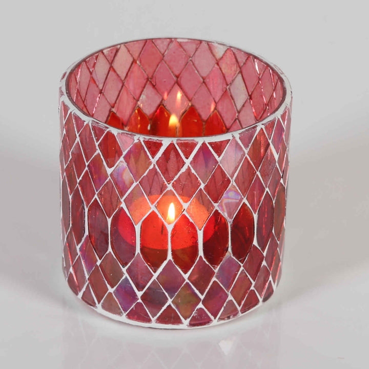 Marokon mosaiikkilyhty Rayan Red