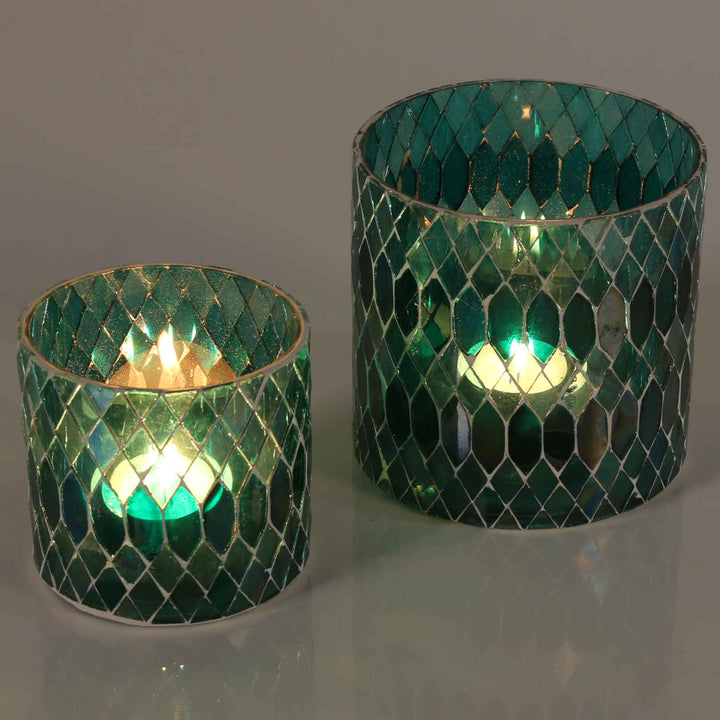 Marokon mosaiikkilyhty Rayan Green
