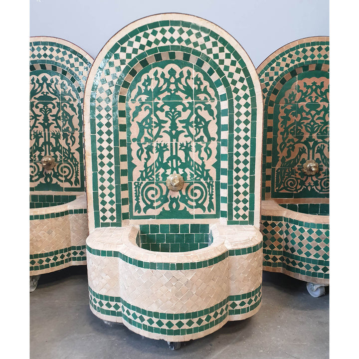 Marokon mosaiikkisuihkulähde Asfor Green