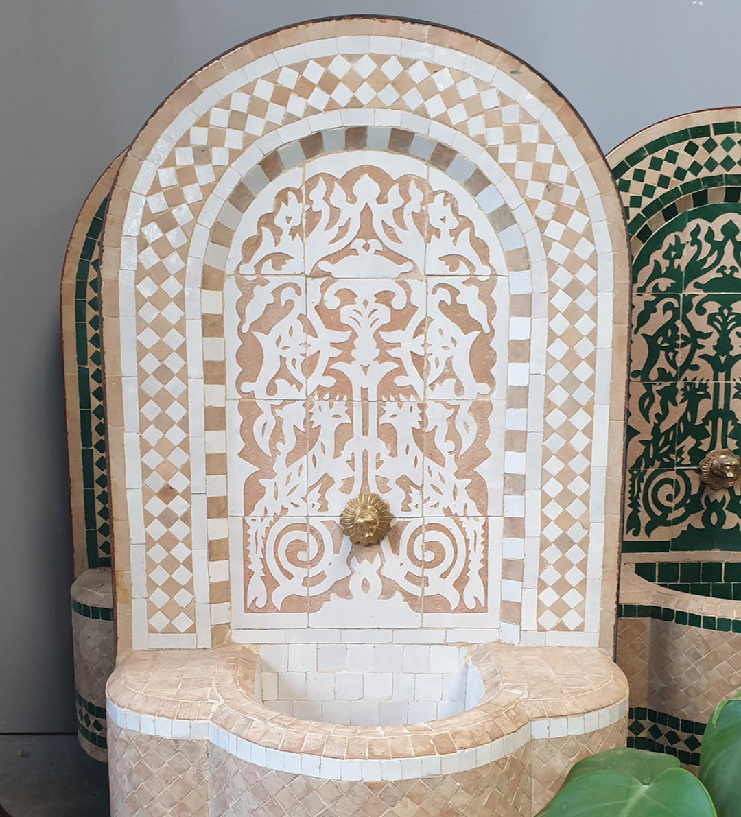 Marokon mosaiikkisuihkulähde Asfor White