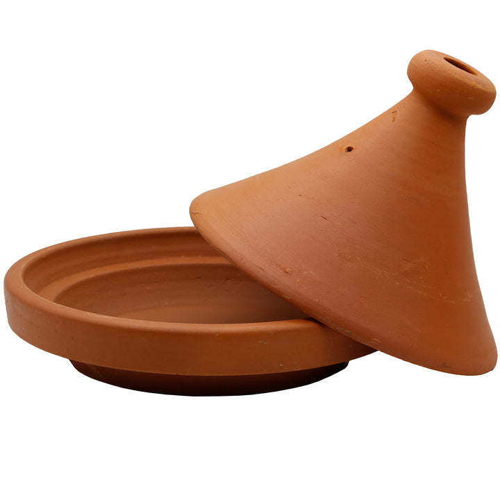 Tagine Marokosta 25 cm irrotettu kansi, lasittamaton ja luonnollinen